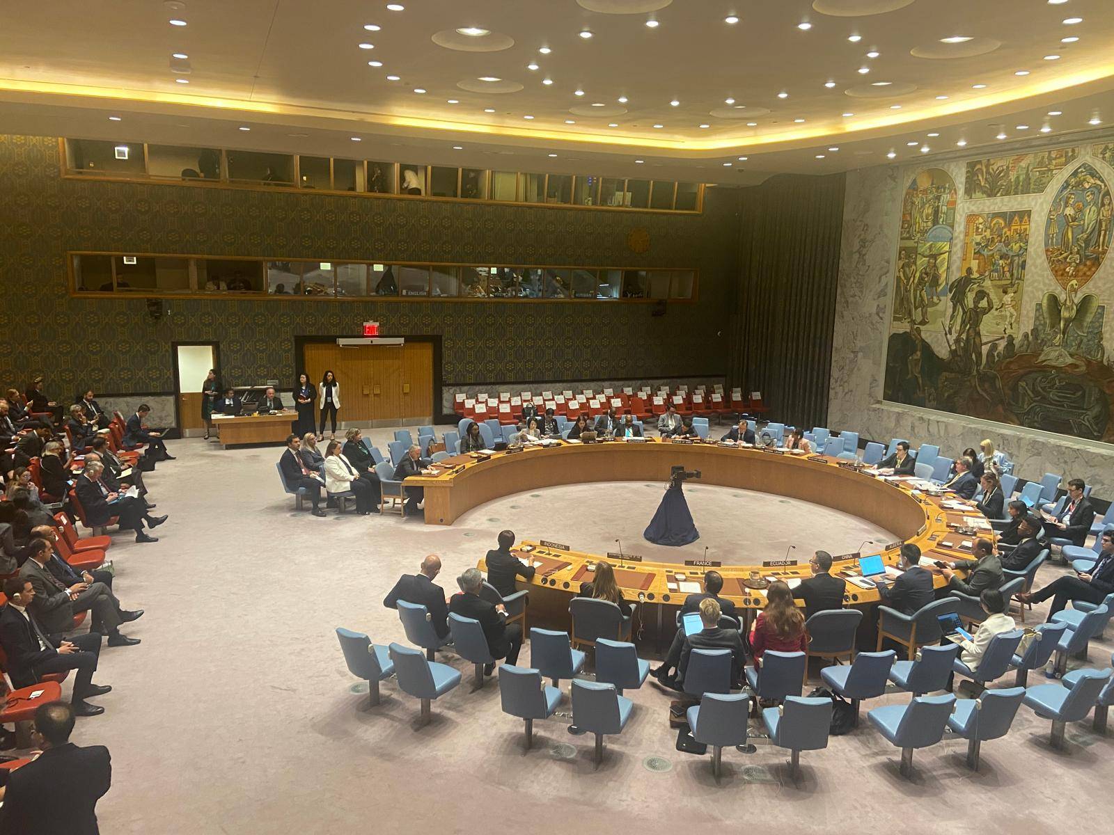  Иван Кондов на открития спор на Съвета за сигурност на Организация на обединените нации на високо равнище 